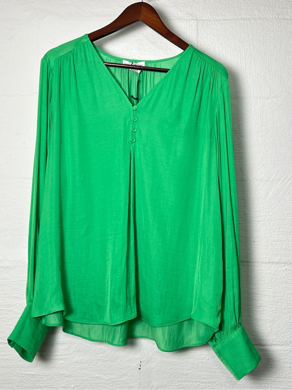 Cupcakes & Cashmere Women's Green Blouse Size XL NEW